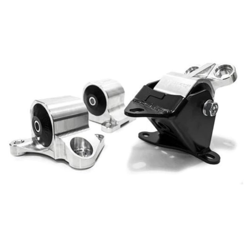 Innovative 96-00 Civic B/D Series Black Aluminum Mounts Solid Bushings (2 Bolt)