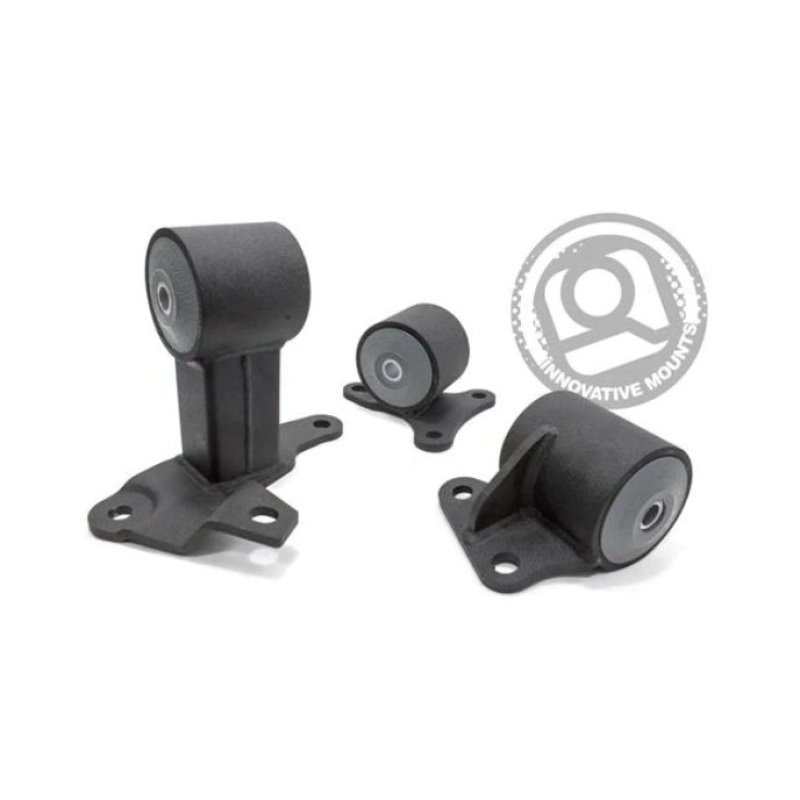 Innovative 94-97 Accord H/F Series Black Steel Mounts 75A Bushings