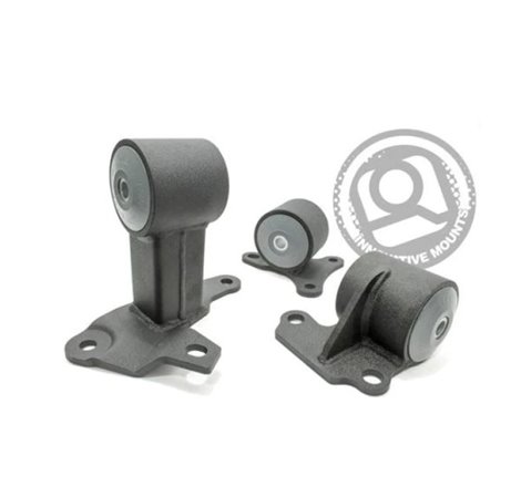 Innovative 94-97 Accord H-Series Black Steel Mounts 95A Bushings