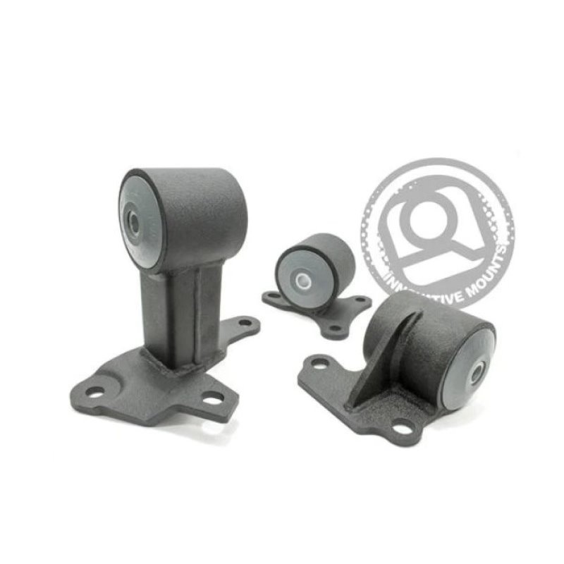 Innovative 94-97 Accord H-Series Black Steel Mounts 95A Bushings