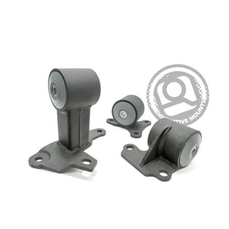 Innovative 94-97 Accord H-Series Black Steel Mounts 95A Bushings