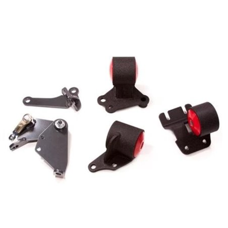 Innovative 90-93 Integra B-Series Black Steel Mounts 95A Bushings (Cable to Hydro Conversion)