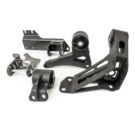 Innovative 90-93 Integra K-Series Black Steel Mounts 95A Bushings (Not K24 Trans)