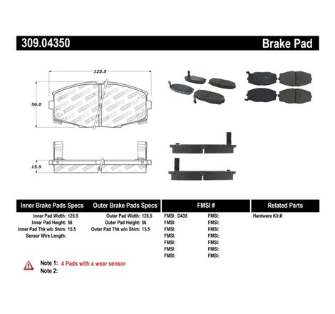 StopTech Performance 87-92 MK3 Supra Front Brake Pads