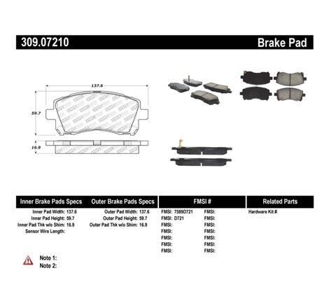 StopTech Performance 02-03 WRX Front Brake Pads