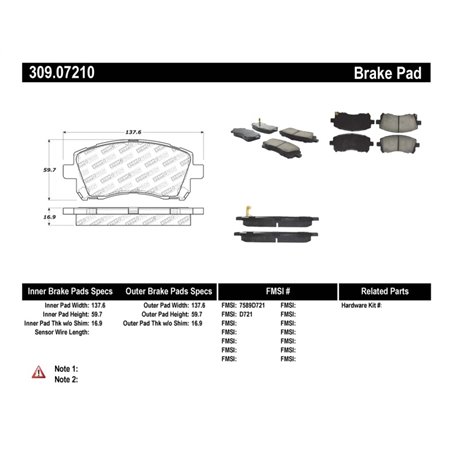 StopTech Performance 02-03 WRX Front Brake Pads