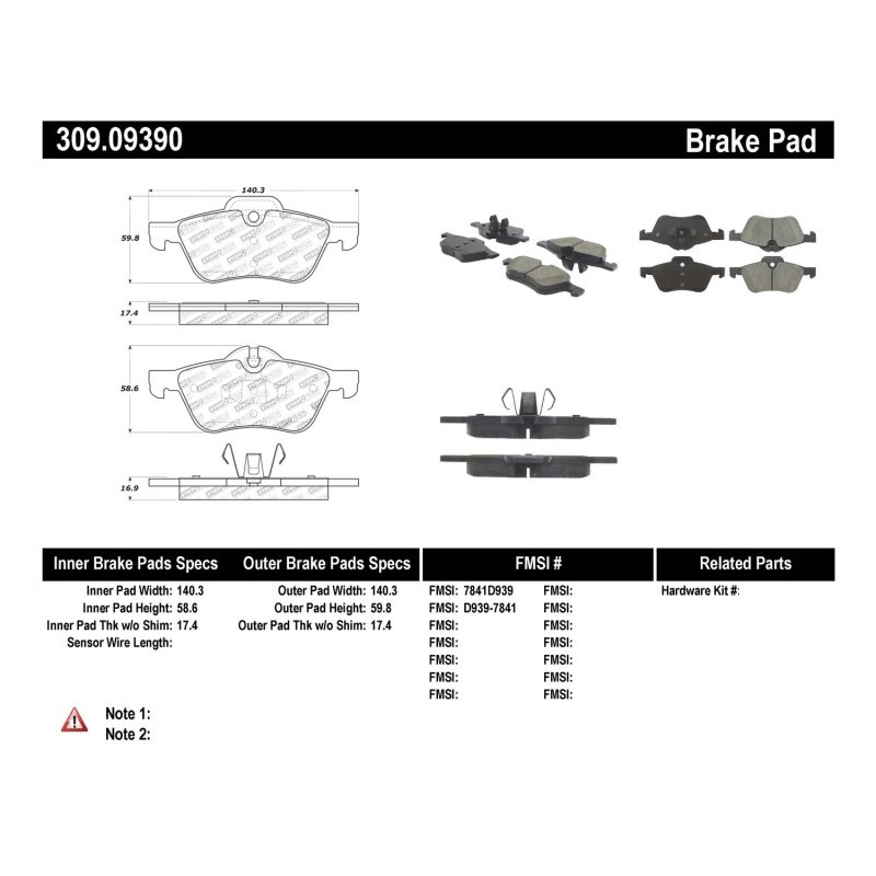 StopTech Performance 02-06 Mini Front Brake Pads