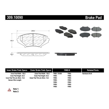 StopTech Performance 04-07 RX-8 Front Pads