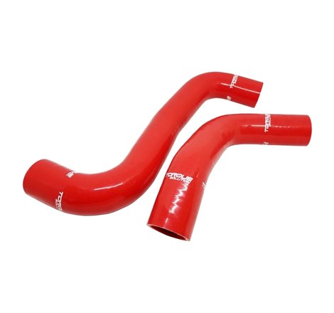 Torque Solution 08-14 Subaru WRX / 08-18 STI / 09-13 Forester XT Silicone Radiator Hose Kit - Red