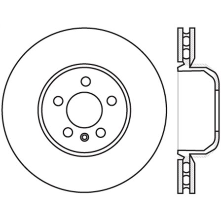 StopTech 12-18 BMW 650i Cryo Drilled Sport Left Front Rotor