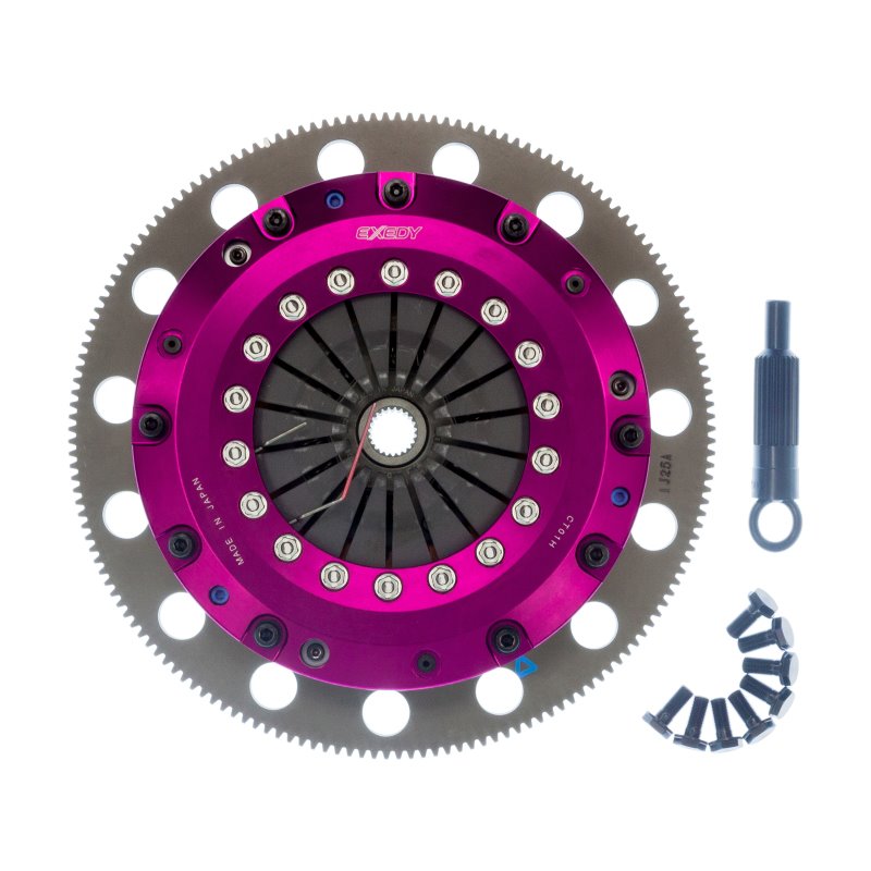 Exedy 11-16 Ford Mustang GT 5.0L Hyper Twin Cerametallic Clutch Sprung Center Disc Push Type Cover