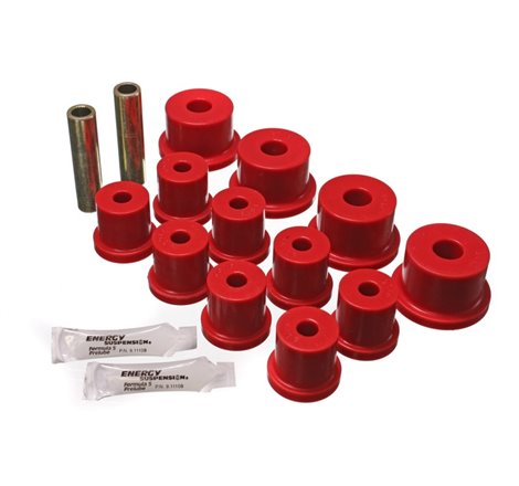 Energy Suspension 64-73 Ford Mustang Red Rear Leaf Spring Bushing Set