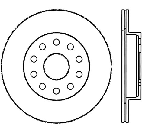 StopTech Sport Slotted (CRYO) 92-95 Toyota MR2 Turbo Rear Left Slotted Rotor