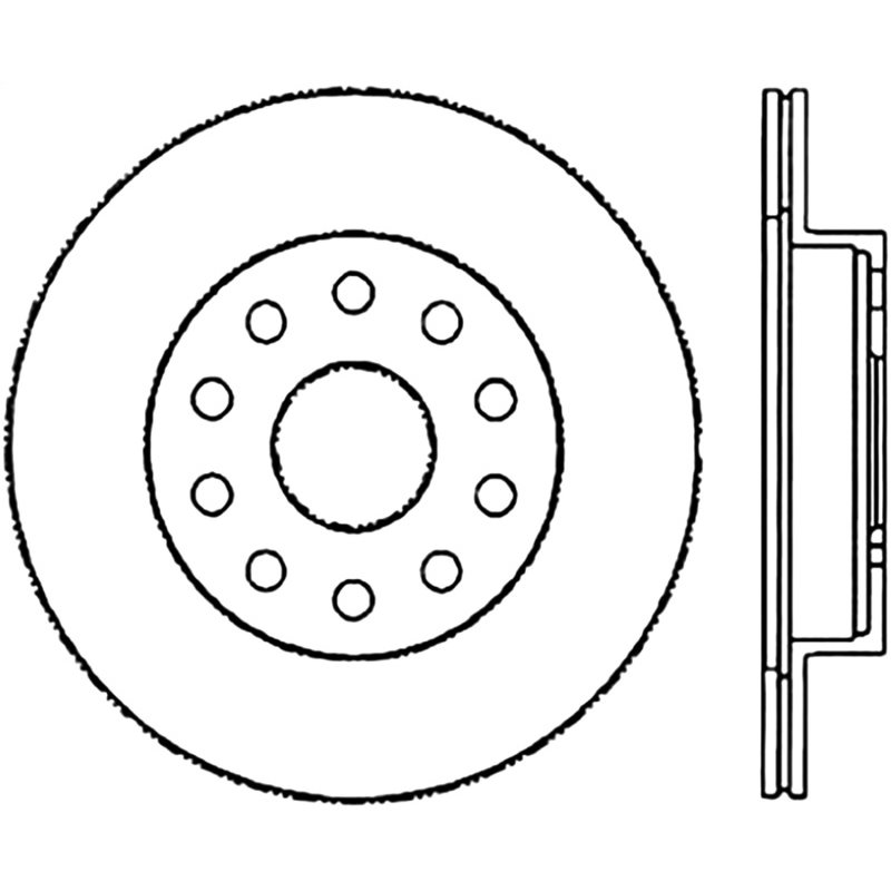 StopTech Sport Slotted (CRYO) 92-95 Toyota MR2 Turbo Rear Left Slotted Rotor