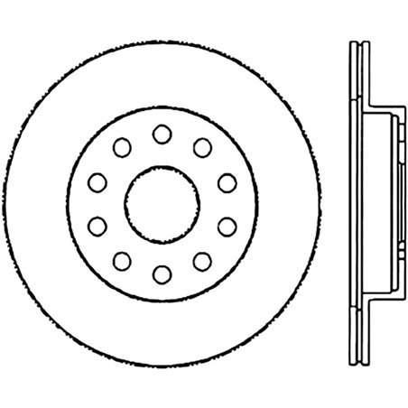 StopTech Sport Slotted (CRYO) 92-95 Toyota MR2 Turbo Rear Left Slotted Rotor