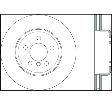 StopTech Sport Slotted 12-16 BMW 640i Front Right Rotor