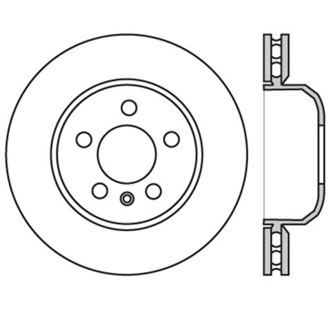 StopTech Sport Slotted 11-16 BMW 535i Rear Right Rotor