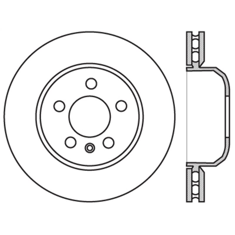 StopTech Sport Slotted 11-16 BMW 535i Rear Right Rotor