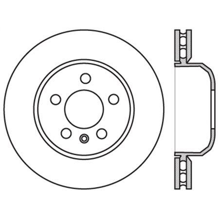 StopTech Sport Slotted 11-16 BMW 535i Rear Right Rotor