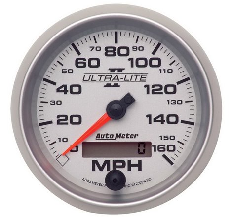 Autometer Ultra-Lite II 3-3/8in 0-160MPH Electronic Programmable Speedometer