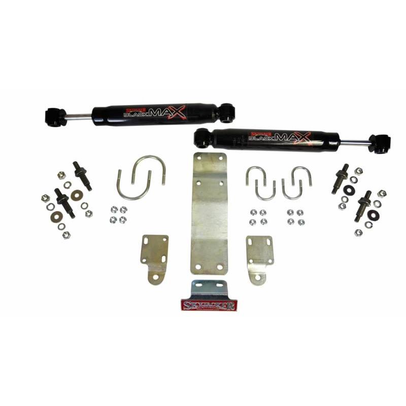 Skyjacker 2007-2017 Jeep Wrangler (JK) (Use w/ OEM Tie Rods) Dual Steering Damper Kit w/ Black Max