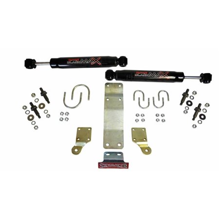 Skyjacker 2007-2017 Jeep Wrangler (JK/JKU) (Use w/ JK717TR) Dual Steering Damper Kit w/ Black Max