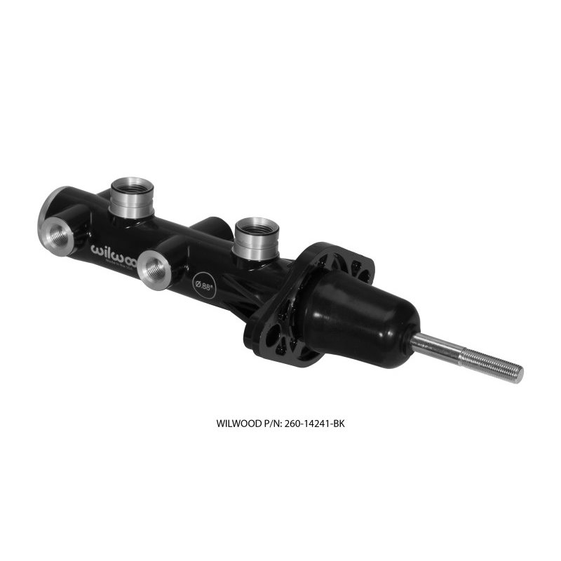 Wilwood Tandem Remote Master Cylinder - 7/8in Bore Black