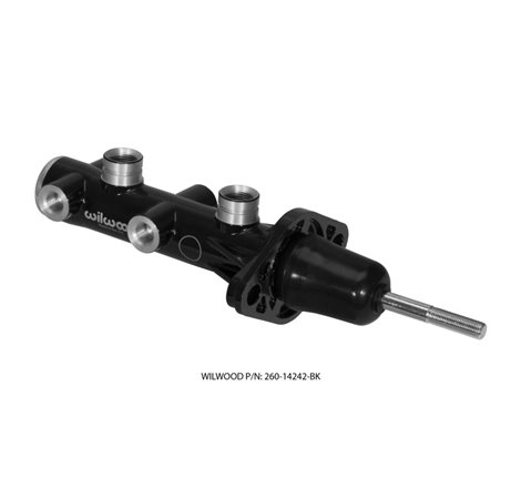 Wilwood Tandem Remote Master Cylinder - 15/16in Bore Black