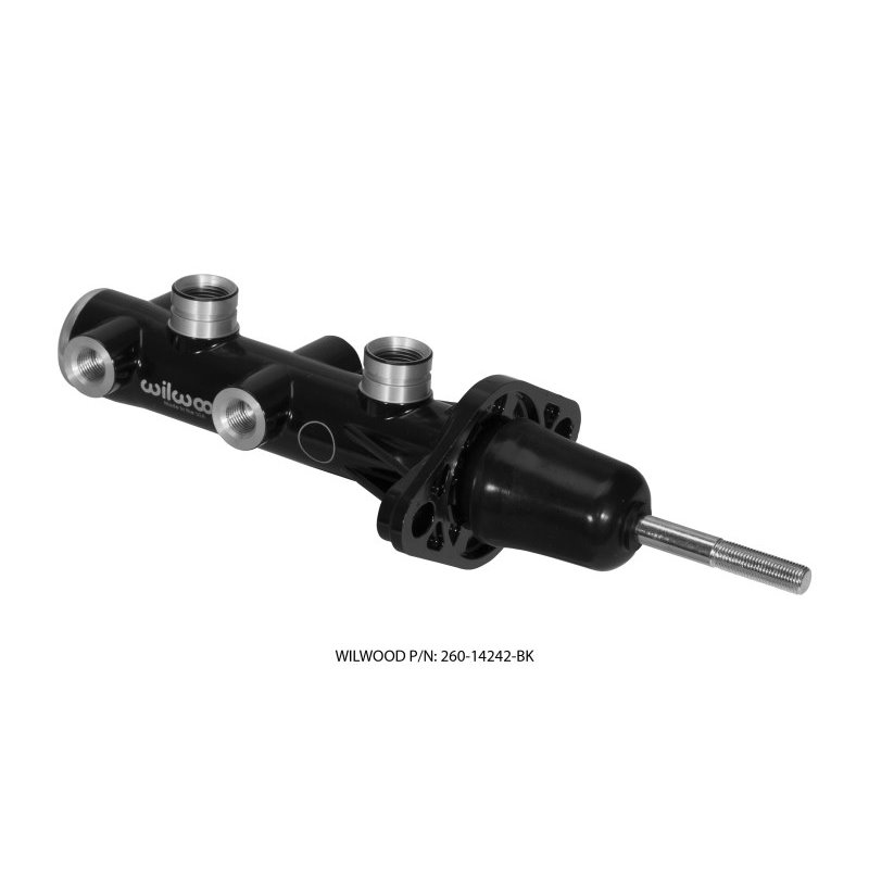 Wilwood Tandem Remote Master Cylinder - 15/16in Bore Black