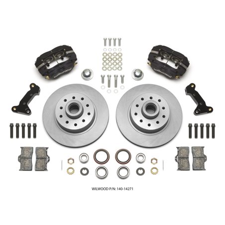 Wilwood Forged Dynalite Front Kit 11.03in 1 PC Rotor&Hub 74-80 Pinto/Mustang II Disc Spindle only