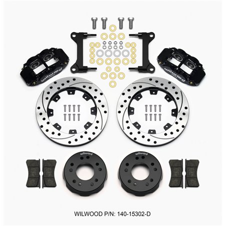 Wilwood Narrow Superlite 6R Front Kit 12.19in Drilled 63-87 C10 w/ Wilwood Pro Spindles