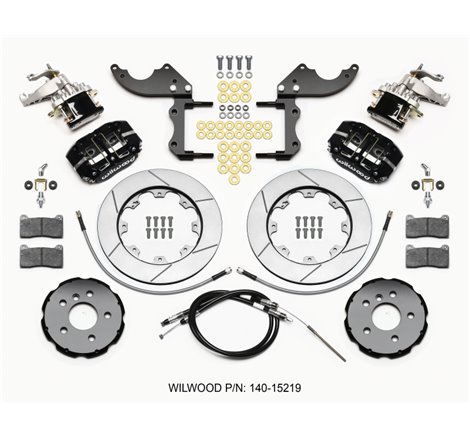 Wilwood Dynapro Radial4 / MC4 Rear Kit 12.19 2014-2015 Mini Cooper w/Lines & Cables