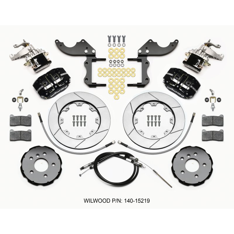 Wilwood Dynapro Radial4 / MC4 Rear Kit 12.19 2014-2015 Mini Cooper w/Lines & Cables