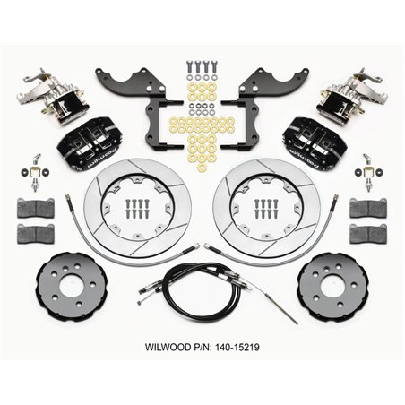 Wilwood Dynapro Radial4 / MC4 Rear Kit 12.19 2014-2015 Mini Cooper w/Lines & Cables