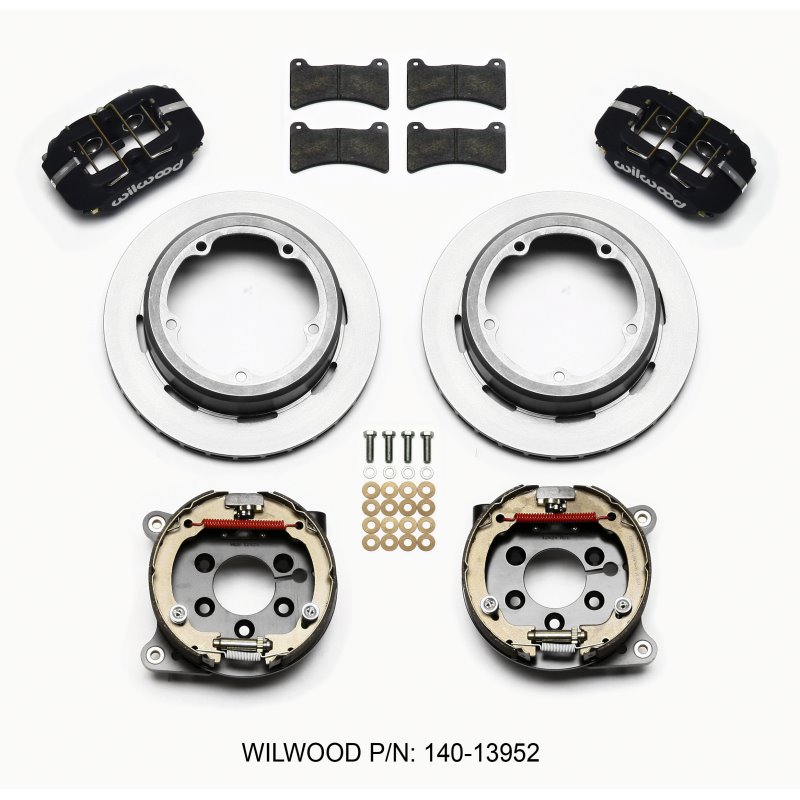 Wilwood Dynapro Low-Profile 11.00in P-Brake Kit Strange Eng Floater 3.49in Offset