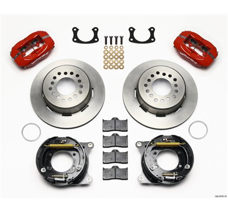 Wilwood Forged Dynalite P/S Park Brake Kit Red New Big Ford 2.50in Offset Front Caliper Mount