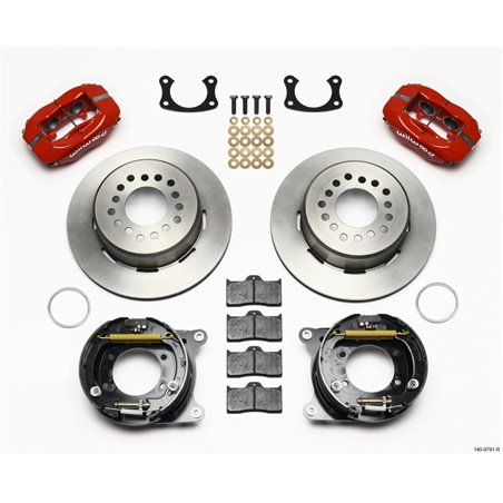 Wilwood Forged Dynalite P/S Park Brake Kit Red New Big Ford 2.50in Offset Front Caliper Mount