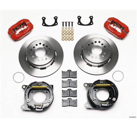 Wilwood Forged Dynalite P/S Park Brake Kit Red New Big Ford 2.50in offset Staggrd Shock