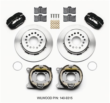 Wilwood Forged Dynalite P/S Park Brake Kit 12 Bolt 2.75in offset Staggered Shock