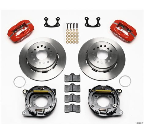 Wilwood Forged Dynalite P/S Park Brake Kit Red Small Ford 2.50in Offset