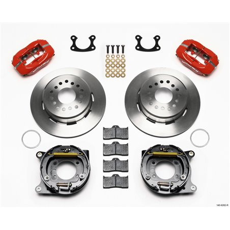 Wilwood Forged Dynalite P/S Park Brake Kit Red Small Ford 2.50in Offset