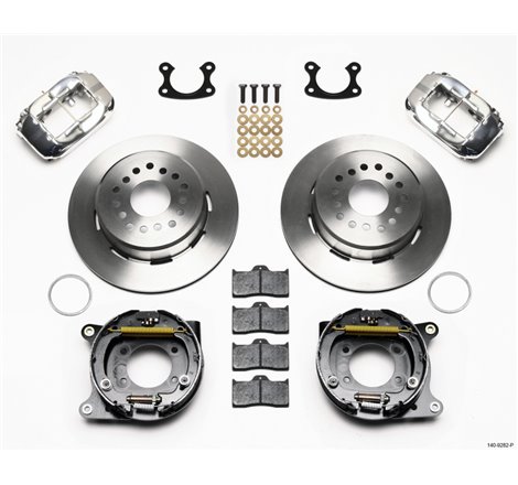 Wilwood Forged Dynalite P/S Park Brake Kit Polish Small Ford 2.50in Offset