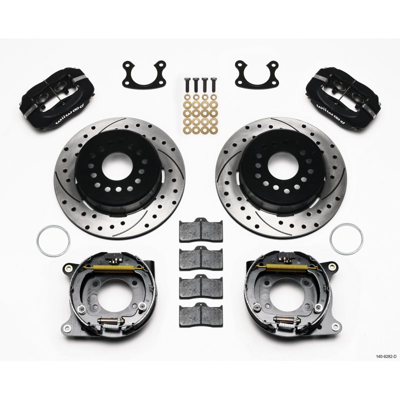 Wilwood Forged Dynalite P/S Park Brake Kit Drilled Small Ford 2.50in Offset