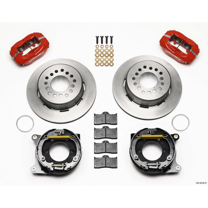 Wilwood Forged Dynalite P/S Park Brake Kit-Red 2005-2014 Mustang