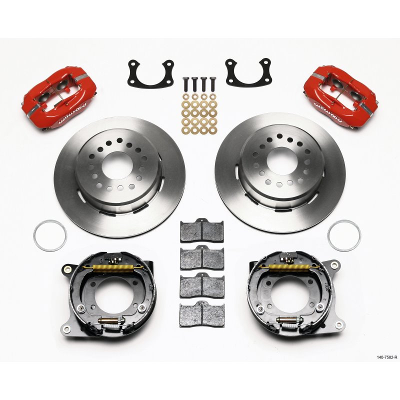 Wilwood Forged Dynalite P/S Park Brake Kit Red New Big Ford 2.36in Offset