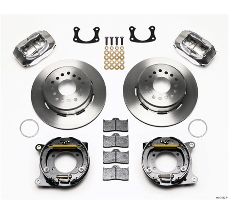 Wilwood Forged Dynalite P/S Park Brake Kit Polished New Big Ford 2.36in Offset