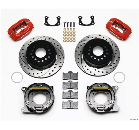 Wilwood Forged Dynalite P/S P-B Kit Drilled Red New Big Ford 2.36in Offset