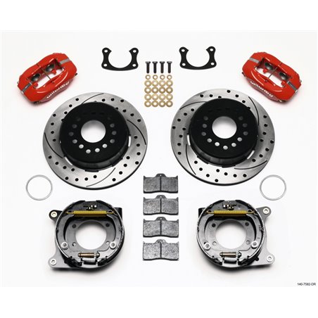 Wilwood Forged Dynalite P/S P-B Kit Drilled Red New Big Ford 2.36in Offset