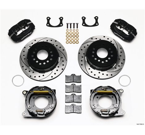 Wilwood Forged Dynalite P/S Park Brake Kit Drilled New Big Ford 2.36in Offset