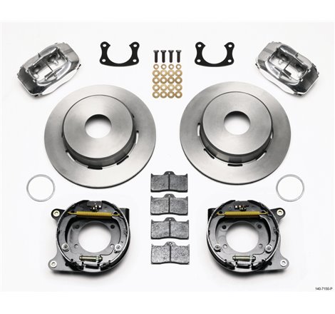 Wilwood Forged Dynalite P/S Park Brake Kit Polished Big Ford New 2.50in Offset Currie Blank